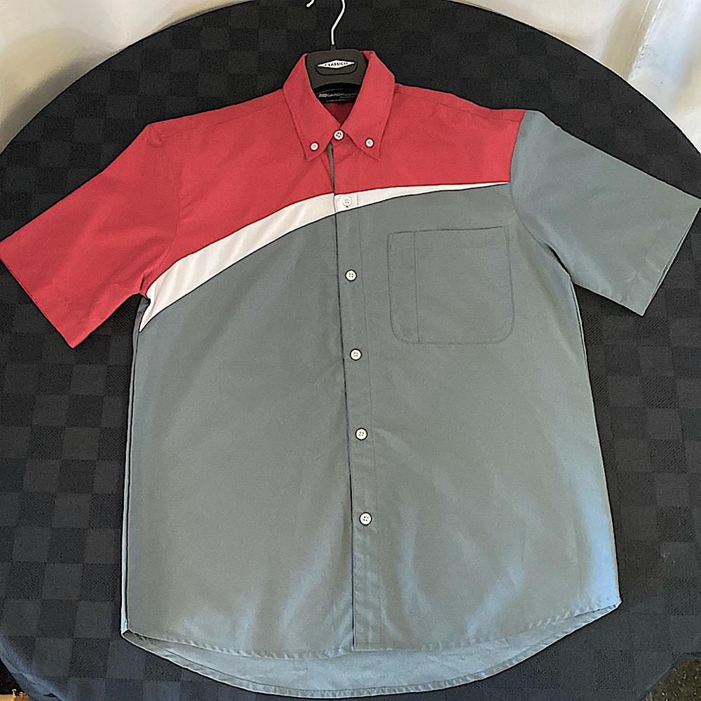 Full Button Up Collar Short Sleeve Men’s Shirt